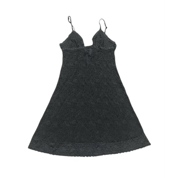 Y2K Victoria Secret The Lacie Black Slip Dress Chemise VTG Womens M NWT - Picture 1 of 7